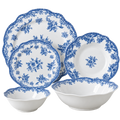 VINTAGE Geschirrset Blau – 25-teilig für 6 Personen