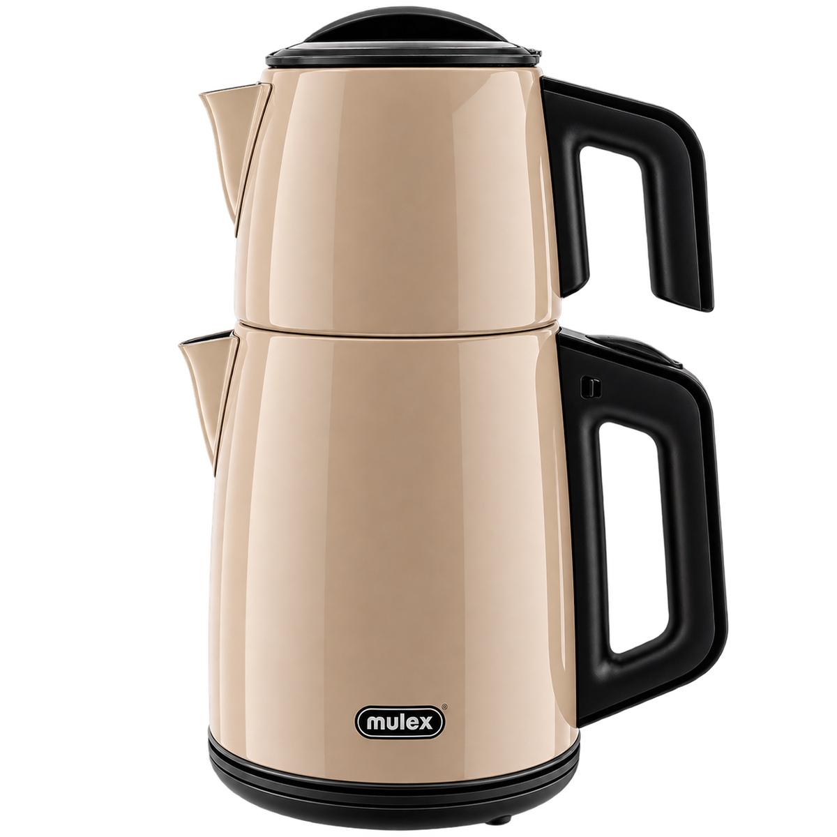 MULEX Tee-Express Türkischer Teekocher 2,0 L – Edelstahl Beige