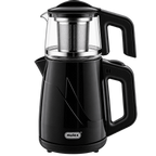 MULEX Tee-Express 2-in-1 Teekocher 2,0 L – Schwarz mit Glaskanne