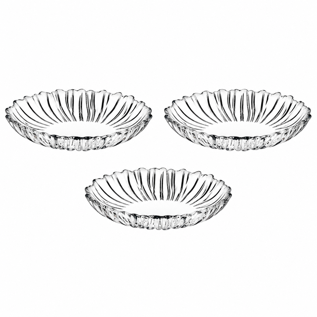 Paşabahçe AURORA Ovale Servierteller 3er-Set