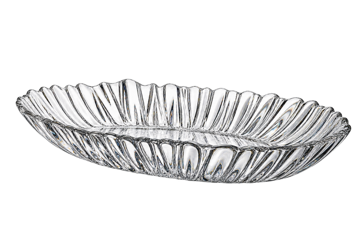 Paşabahçe AURORA Ovale Servierplatte 25 × 19 cm