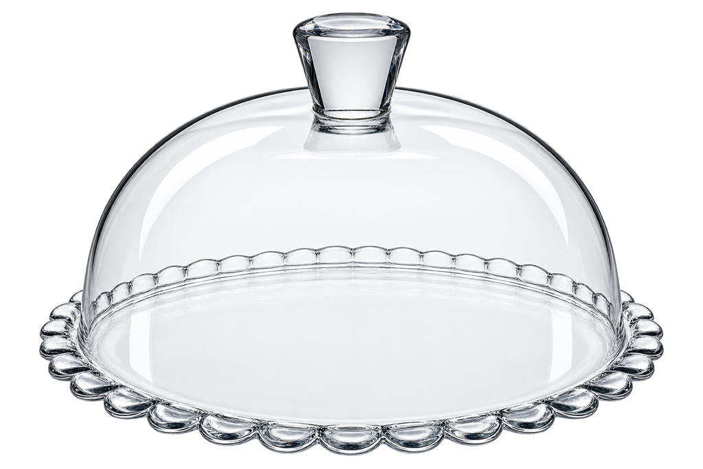 Paşabahçe PETITE PATISSERIE Tortenplatte mit Glasdeckel