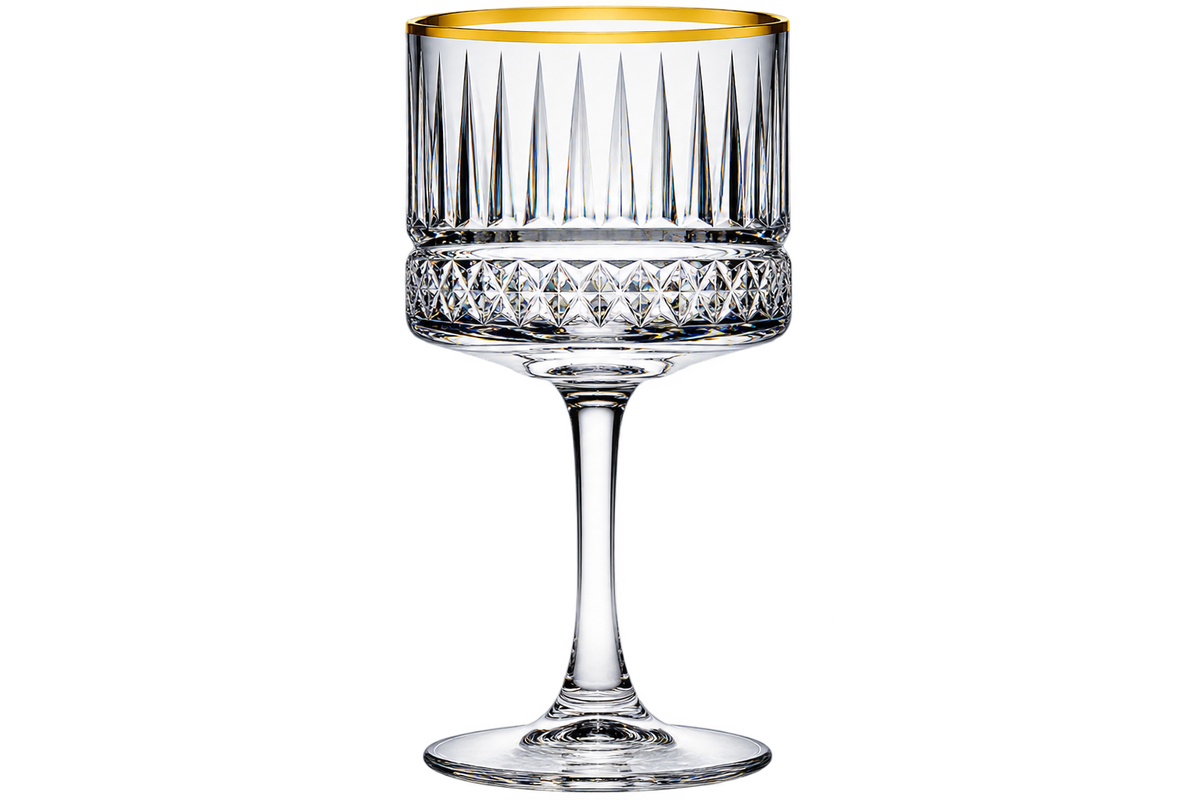 Paşabahçe ELYSIA GOLD Cocktail- & Dessertgläser 4er-Set – 500 ml