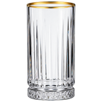 Paşabahçe ELYSIA GOLD Longdrinkgläser 4er-Set – 450 ml