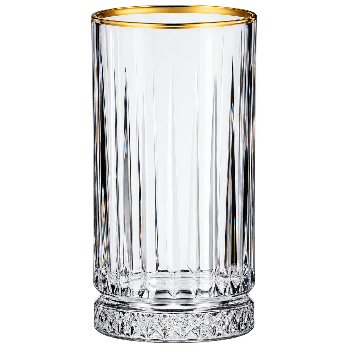 Paşabahçe ELYSIA GOLD Longdrinkgläser 4er-Set – 450 ml