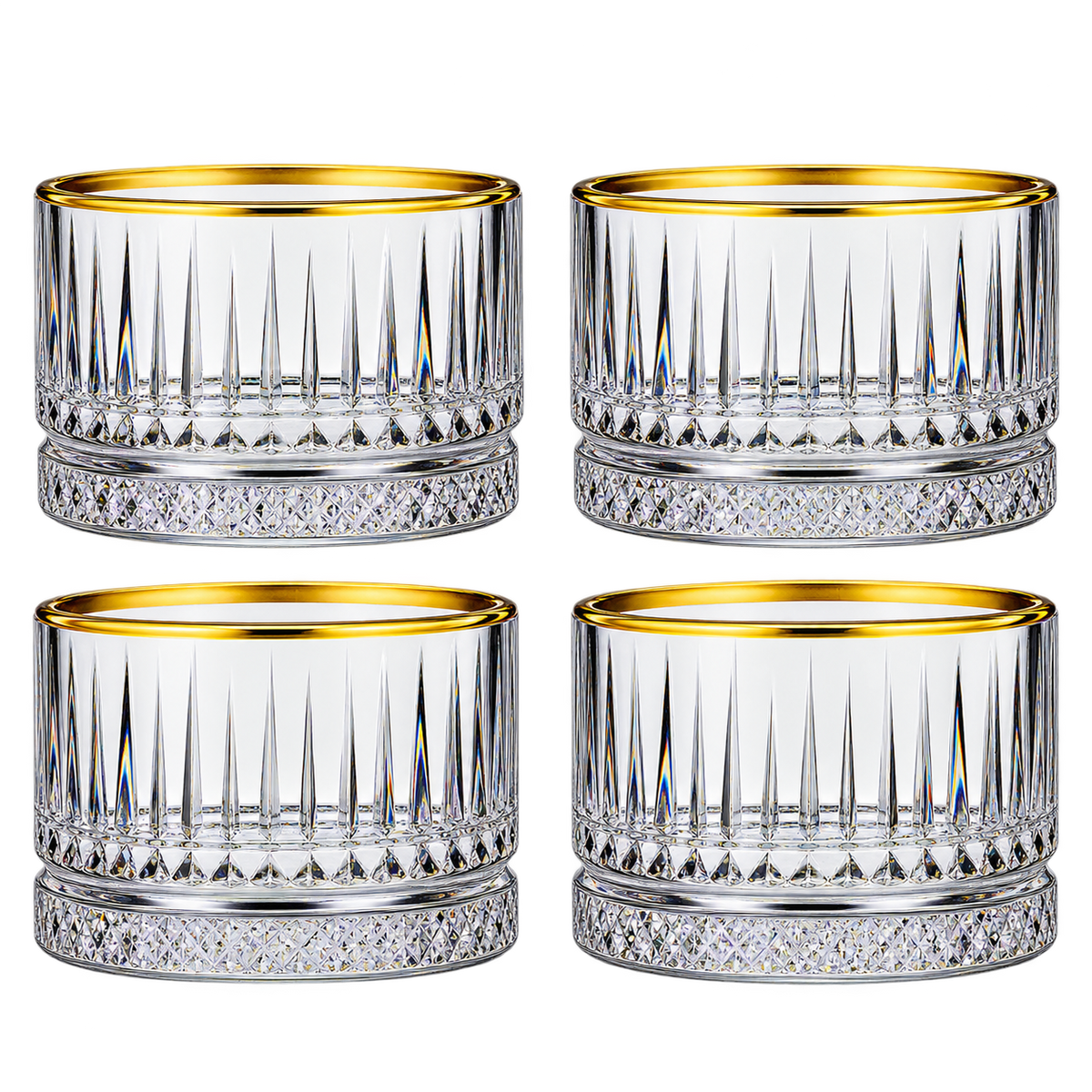 Paşabahçe ELYSIA GOLD Schalen 4er-Set