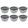 Paşabahçe FREZYA Schalen mit Deckel 6er-Set – 175 ml