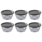 Paşabahçe FREZYA Schalen mit Deckel 6er-Set – 175 ml