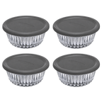 Paşabahçe FREZYA Schalen mit Deckel 4er-Set – 330 ml
