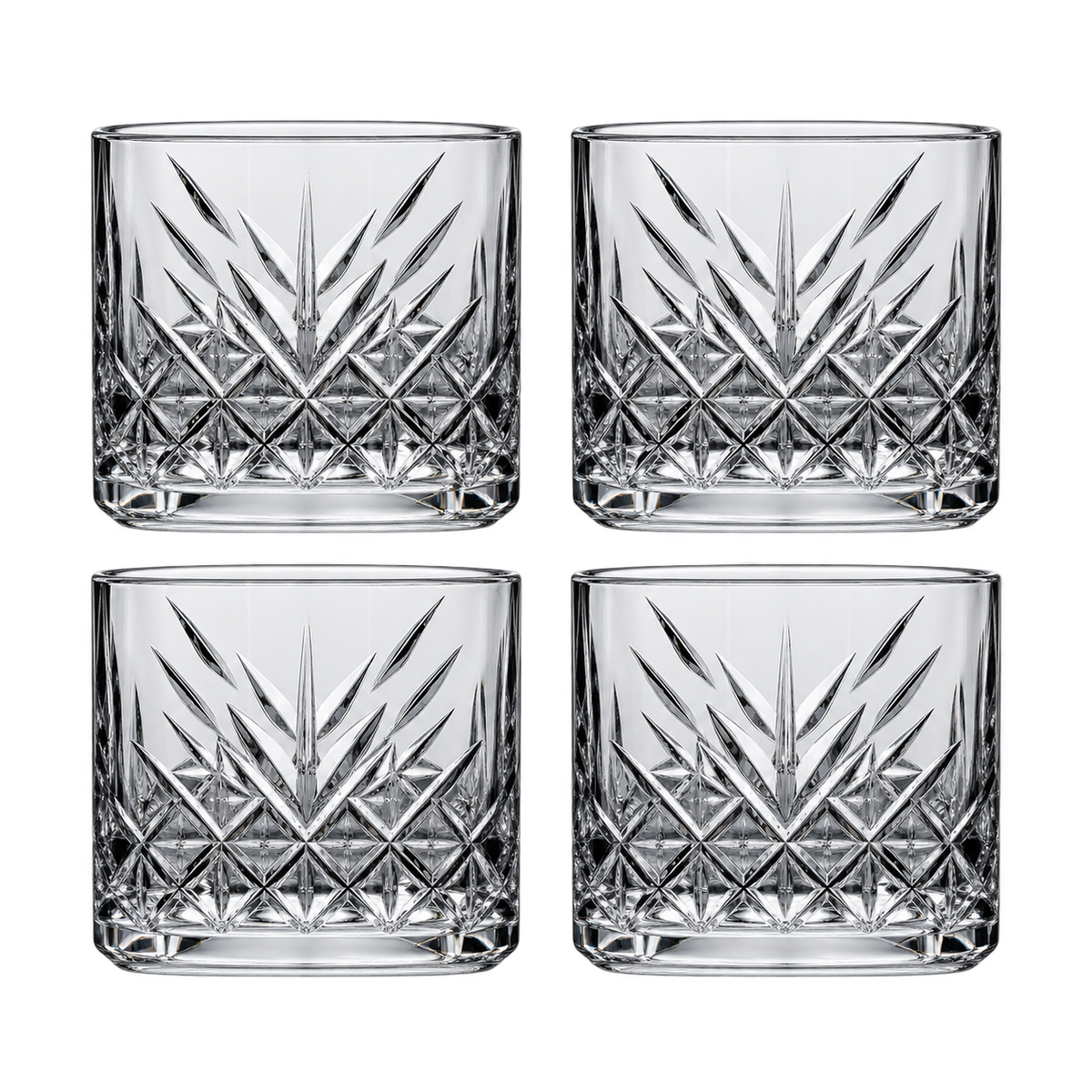 Paşabahçe TIMELESS Eckige Schalen 4er-Set – 235 ml