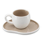 MULEX AURA Mokkatassen-Set Beige – 12-teilig für 6 Personen