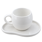 MULEX AURA Kaffeetassen-Set Weiß – 12-teilig für 6 Personen