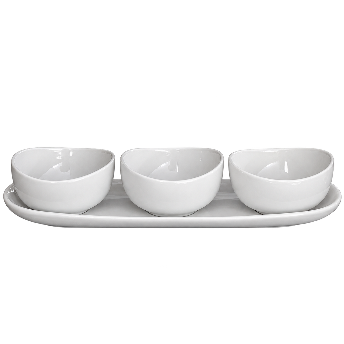 MULEX MILA Snackschalen mit Servierteller – 4-teilig