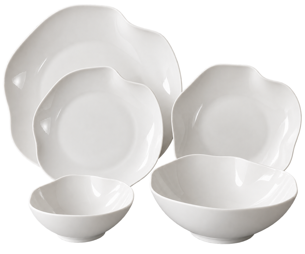 ORGANIC Tafelservice aus Porzellan – 25-teilig für 6 Personen