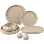 MULEX MOON Geschirrset Cream – 27-teilig für 6 Personen