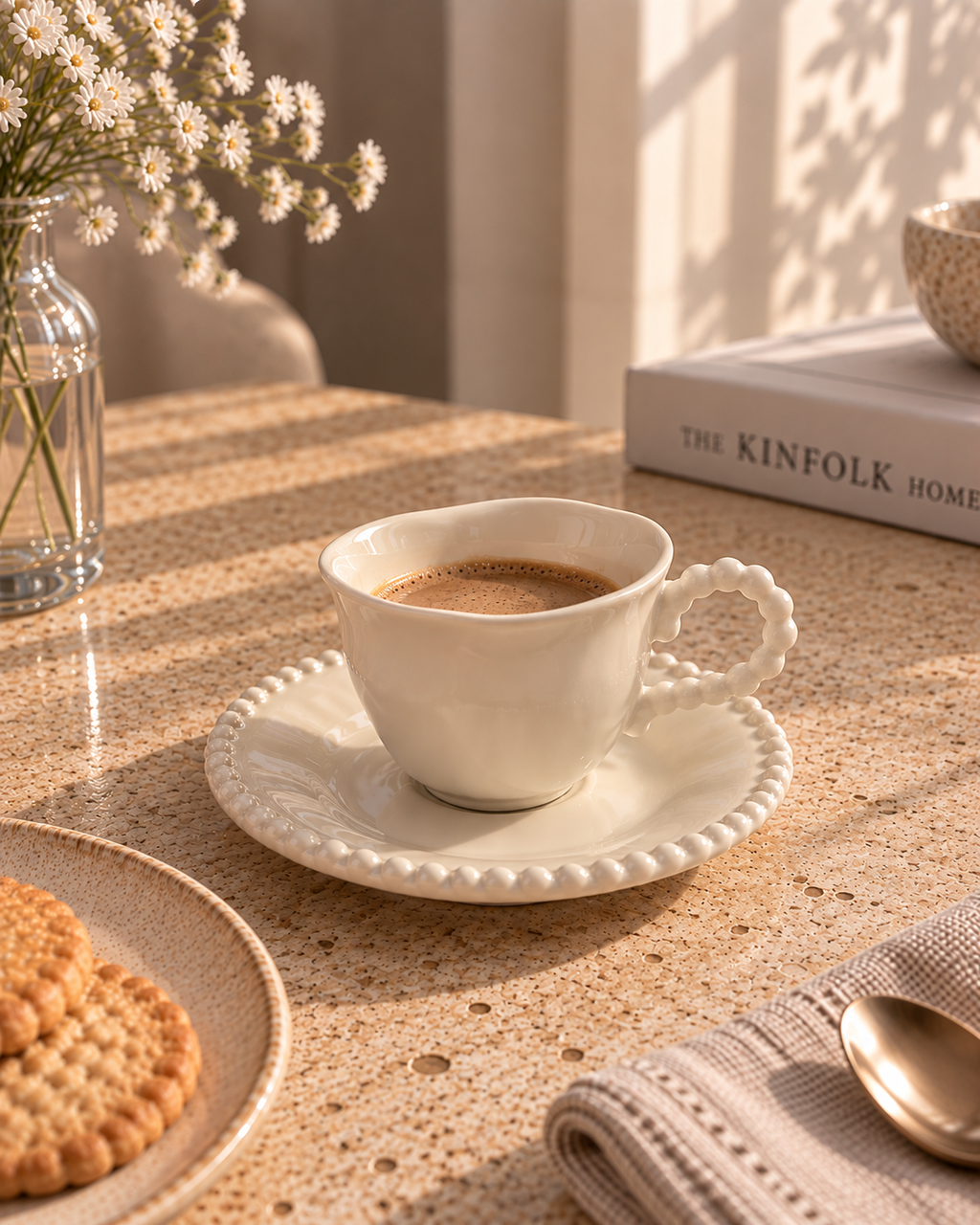 PEARL Espressotassen-Set Beige – 12-teilig