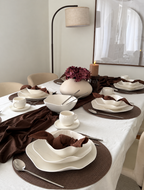ORGANIC Tafelservice aus Porzellan – 25-teilig für 6 Personen