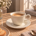 PEARL Kaffeetassen-Set Beige – 12-teilig