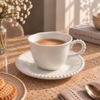 PEARL Kaffeetassen-Set Weiß – 12-teilig